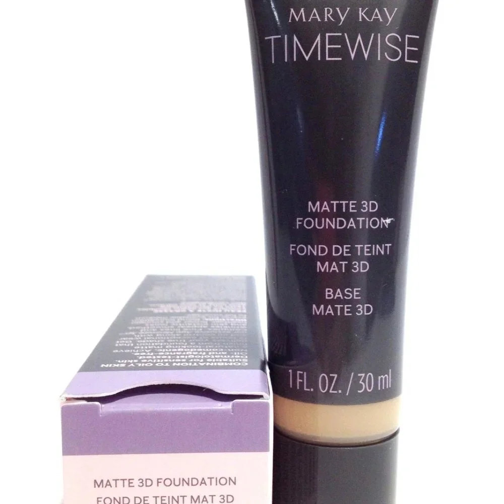 Beige N 190 (Neutral) Matte 3D Foundation Combo to Oily Mary Kay Timewise